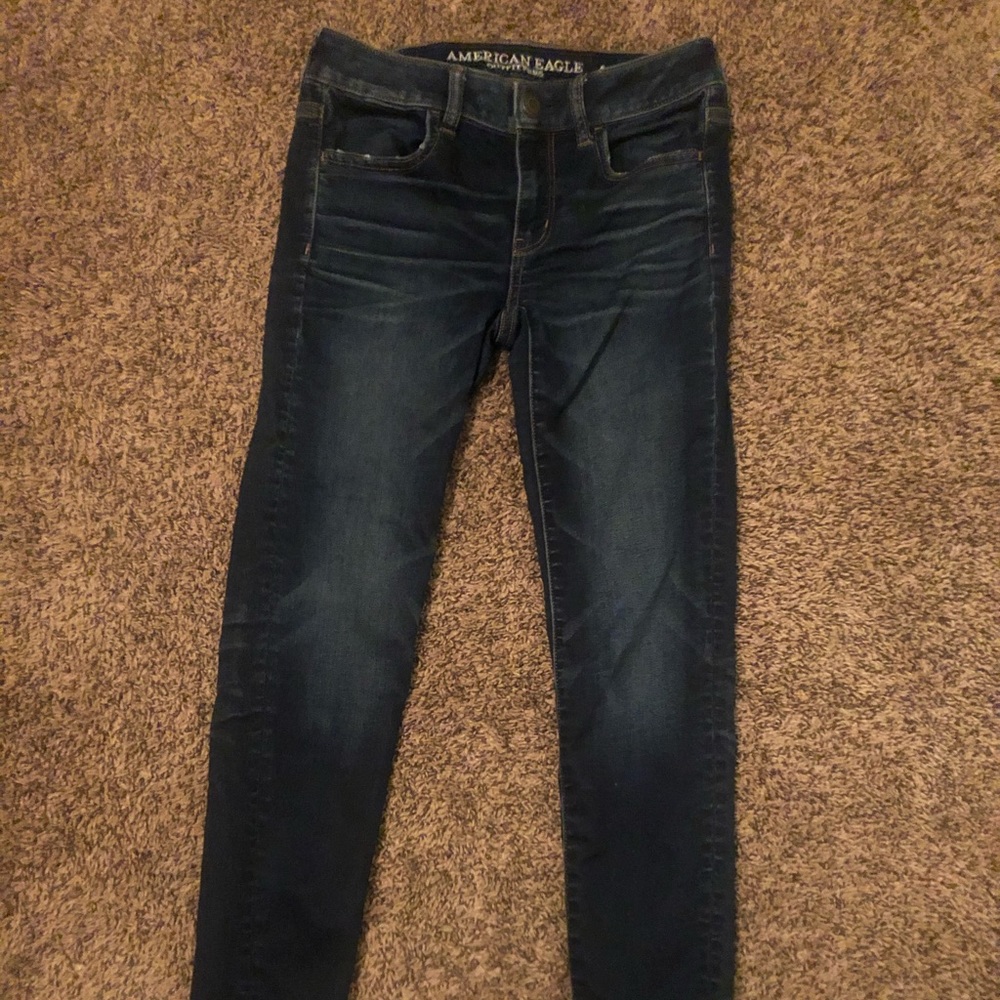American Eagle Skinny Blue Jeans